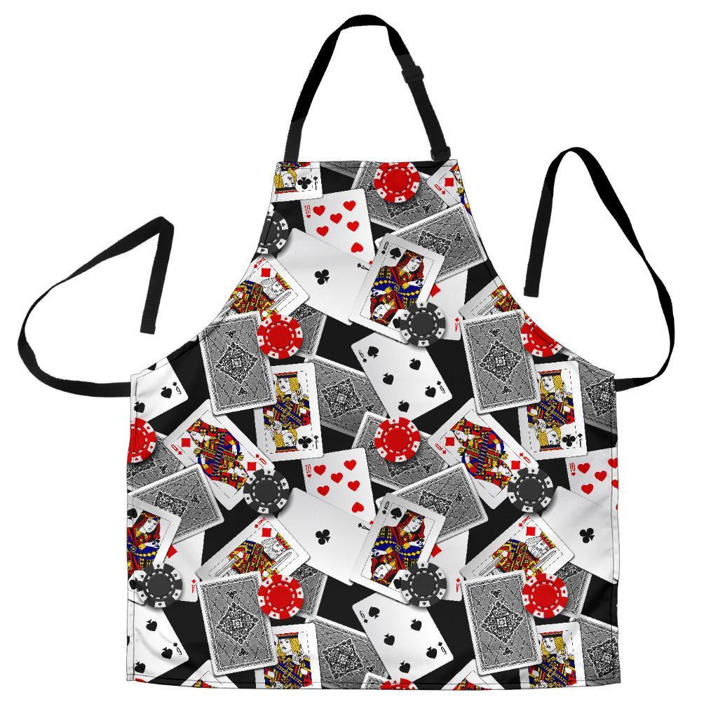 Casino Poker Print Pattern Men's Apron-grizzshop