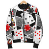 Casino Poker Print Pattern Men's Bomber Jacket-grizzshop