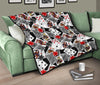 Casino Poker Print Pattern Quilt-grizzshop