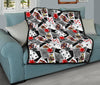 Casino Poker Print Pattern Quilt-grizzshop