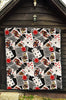 Casino Poker Print Pattern Quilt-grizzshop