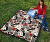 Casino Poker Print Pattern Quilt-grizzshop