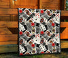 Casino Poker Print Pattern Quilt-grizzshop