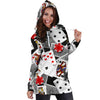 Casino Poker Print Pattern Women Hoodie Dress-grizzshop