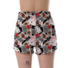 Casino Poker Print Pattern Women's Shorts-grizzshop