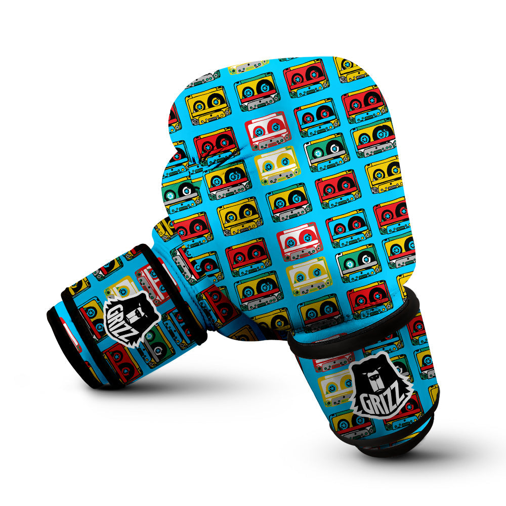 Cassette Colorful Print Pattern Boxing Gloves-grizzshop
