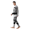 Cassette Tape White And Black Print Men's Pajamas-grizzshop