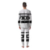 Cassette Tape White And Black Print Men's Pajamas-grizzshop