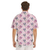 Cat And Panda Lover Print Pattern Men's Short Sleeve Shirts-grizzshop