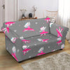 Cat Ballet Pattern Print Loveseat Cover-grizzshop