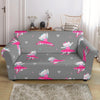 Cat Ballet Pattern Print Loveseat Cover-grizzshop