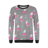 Cat Ballet Pattern Print Women Crewneck Sweatshirt-grizzshop