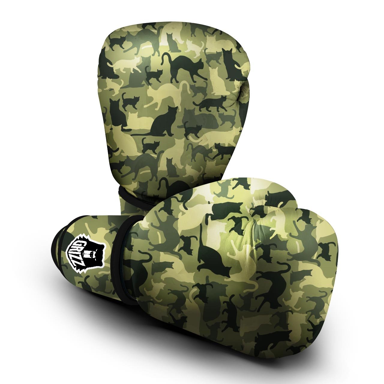 Cat Camouflage Print Boxing Gloves-grizzshop