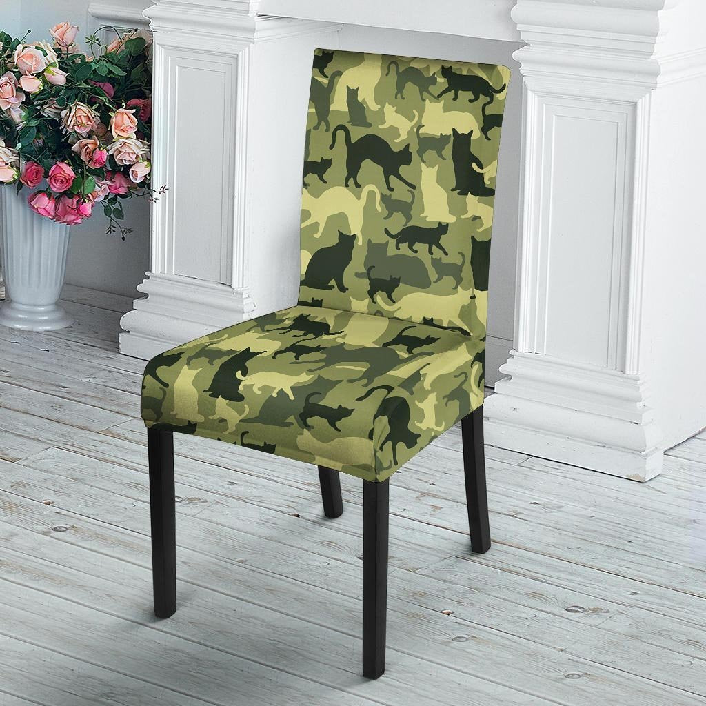 Cat Camouflage Print Chair Cover-grizzshop