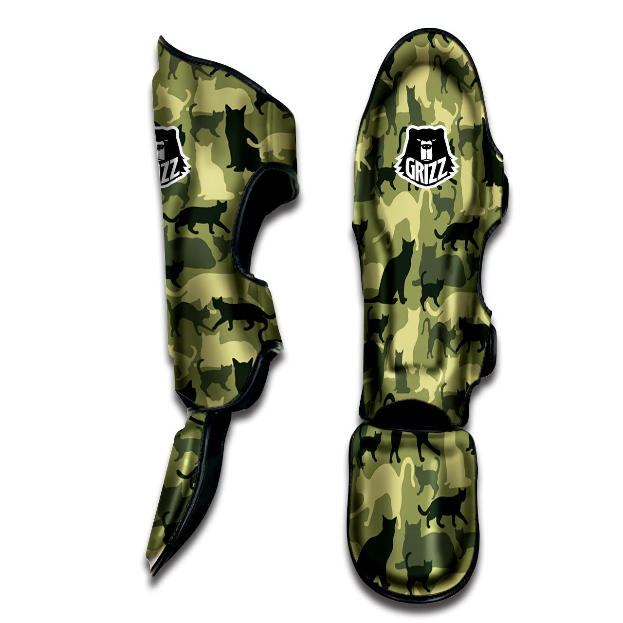 Cat Camouflage Print Muay Thai Shin Guard-grizzshop