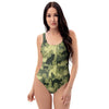 Cat Camouflage Print One Piece Swimsuite-grizzshop