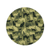 Cat Camouflage Print Round Rug-grizzshop