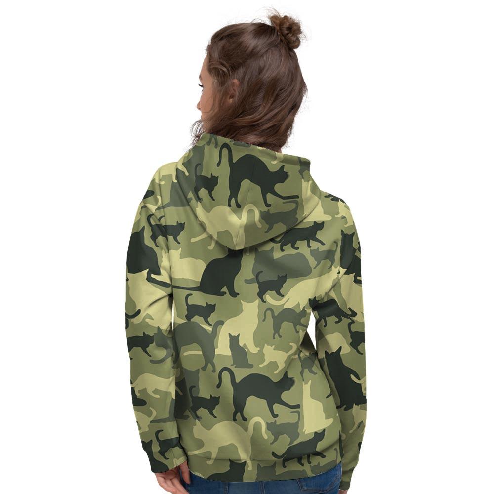 Cat Camouflage Print Women's Hoodie-grizzshop