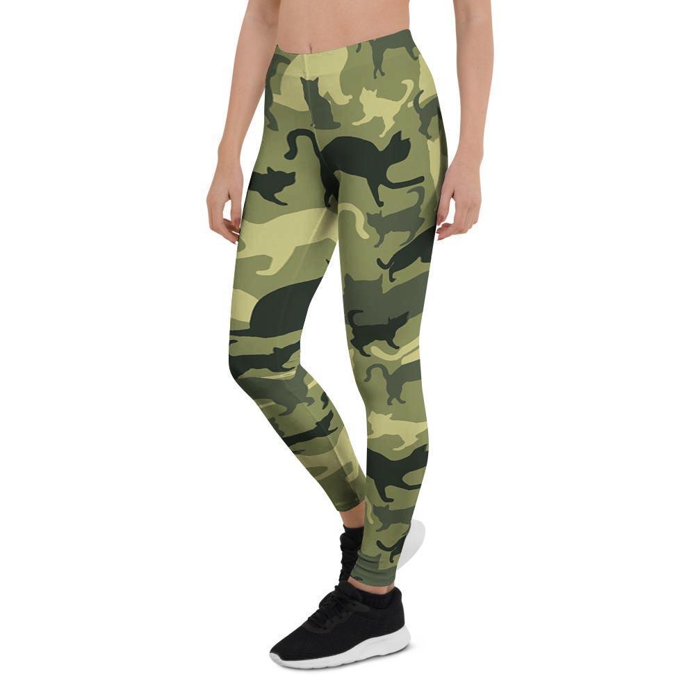 Cat Camouflage Print Women's Leggings-grizzshop