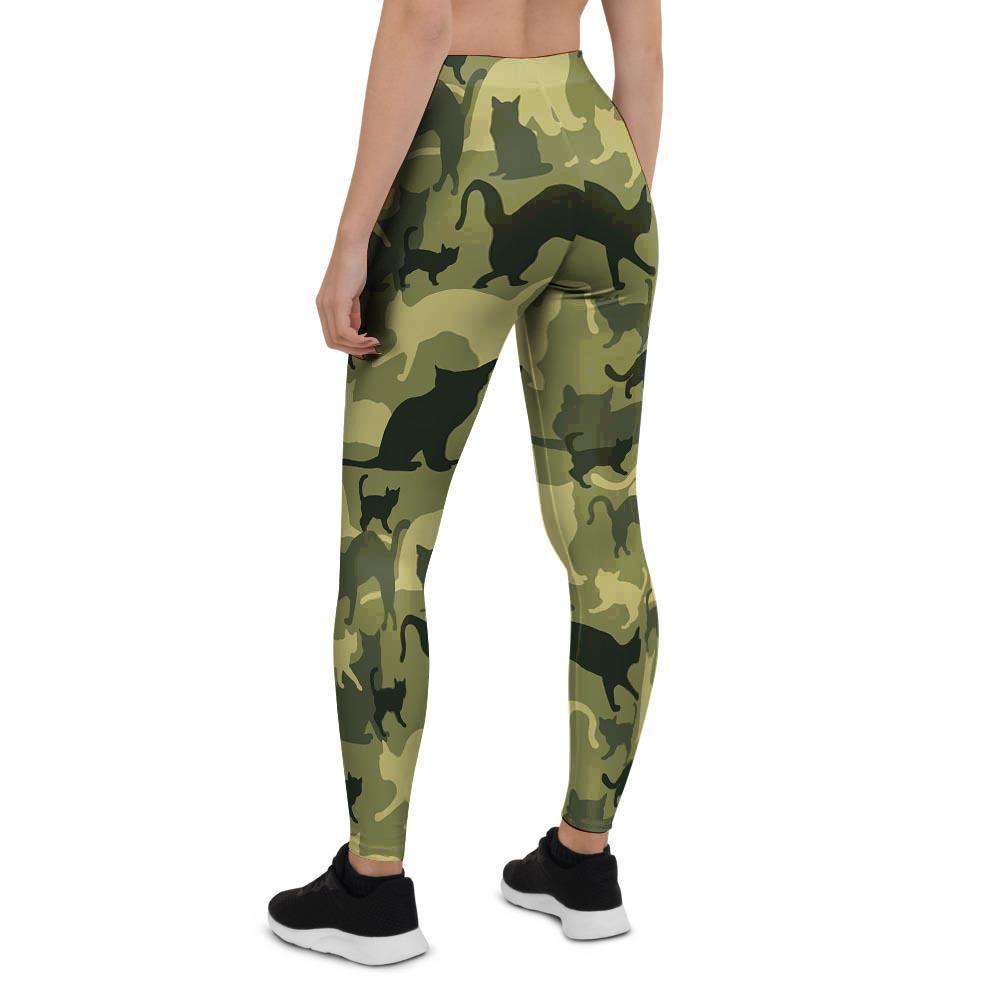 Cat Camouflage Print Women's Leggings-grizzshop