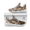 Cat Eyed Snake Malagasy Print White Athletic Shoes-grizzshop