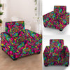 Cat Hippie Psychedelic Armchair Cover-grizzshop