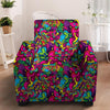 Cat Hippie Psychedelic Armchair Cover-grizzshop