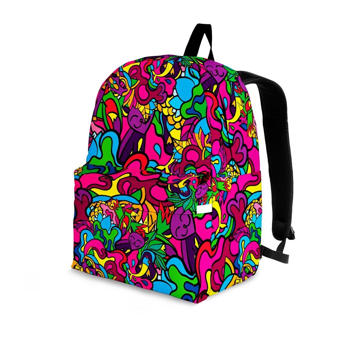 Cat Hippie Psychedelic Backpack-grizzshop