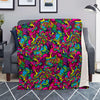 Cat Hippie Psychedelic Blanket-grizzshop