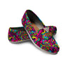 Cat Hippie Psychedelic Canvas Shoes-grizzshop