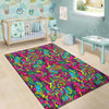 Cat Hippie Psychedelic Floor Mat-grizzshop