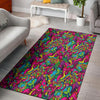 Cat Hippie Psychedelic Floor Mat-grizzshop