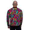 Cat Hippie Psychedelic Men's Bomber Jacket-grizzshop