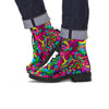 Cat Hippie Psychedelic Men's Boots-grizzshop