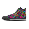 Cat Hippie Psychedelic Men's High Top Shoes-grizzshop