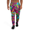 Cat Hippie Psychedelic Men's Joggers-grizzshop