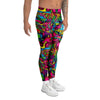 Cat Hippie Psychedelic Men's Leggings-grizzshop