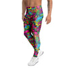 Cat Hippie Psychedelic Men's Leggings-grizzshop