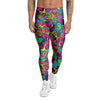 Cat Hippie Psychedelic Men's Leggings-grizzshop