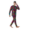 Cat Hippie Psychedelic Men's Pajamas-grizzshop