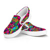 Cat Hippie Psychedelic Men's Slip On Sneakers-grizzshop