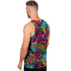 Cat Hippie Psychedelic Men's Tank Tops-grizzshop