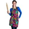 Cat Hippie Psychedelic Women's Apron-grizzshop