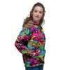 Cat Hippie Psychedelic Women's Hoodie-grizzshop