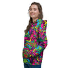 Cat Hippie Psychedelic Women's Hoodie-grizzshop