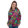 Cat Hippie Psychedelic Women's Hoodie-grizzshop