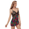 Cat Hippie Psychedelic Women's Sexy Night Dress-grizzshop