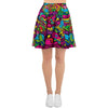 Cat Hippie Psychedelic Women's Skirt-grizzshop