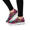 Cat Hippie Psychedelic Women's Sneakers-grizzshop