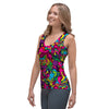 Cat Hippie Psychedelic Women's Tank Top-grizzshop